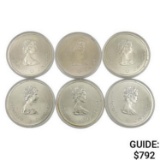 1976 Montreal Olympics $10 Silver Coin Lot [6 Coins]