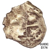 1500-1600's Spanish Empire Silver 1 Reales Cob NEARLY UNCIRCULATED