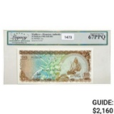 1983  Maldives 10 Rufiyaa Currency Legacy Superb GEM UNC