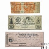 [3] 1883,1862 $2,$5,$20.27 Lot of U.S. Currency
