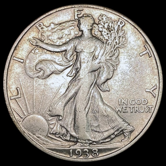 1938-D Walking Liberty Half Dollar NEARLY UNCIRCULATED
