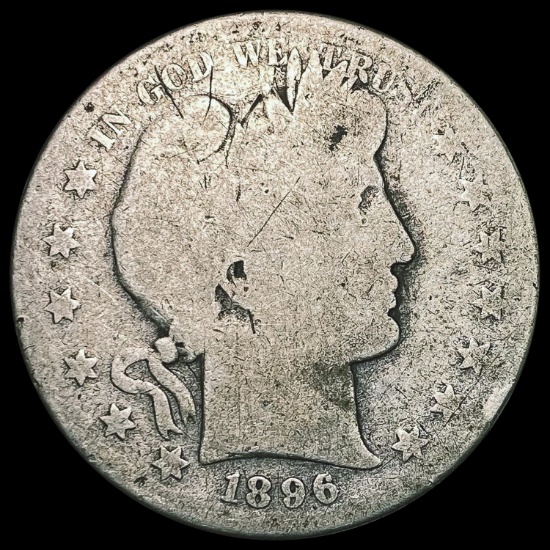 1896-S Barber Half Dollar NICELY CIRCULATED