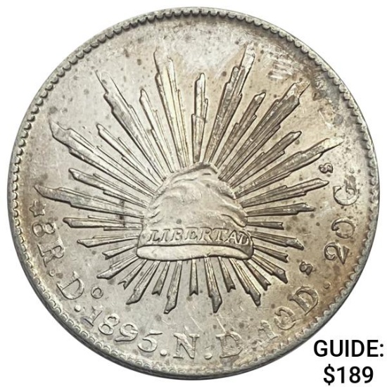 1895Do ND Mexico Silver 8 Reales