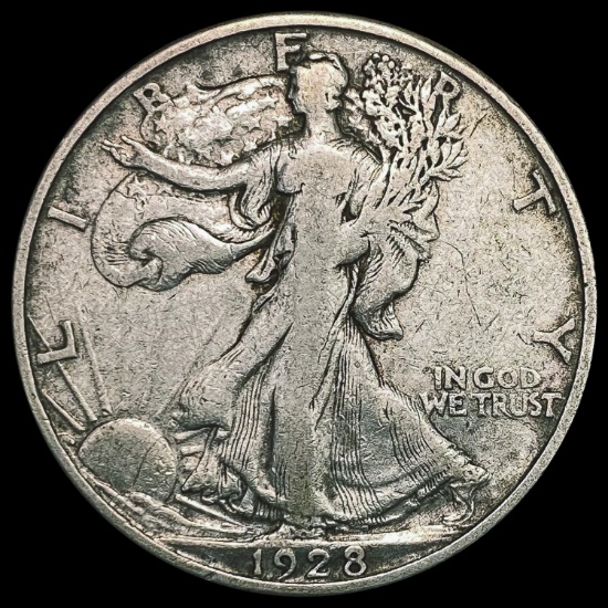 1928-S Walking Liberty Half Dollar LIGHTLY CIRCULATED