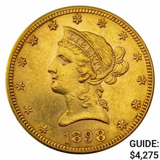 1898-S $10 Gold Eagle UNCIRCULATED