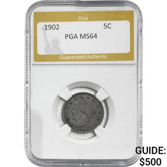 1902 Liberty Victory Nickel PGA MS64