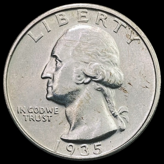 1935-S Washington Silver Quarter CHOICE BU