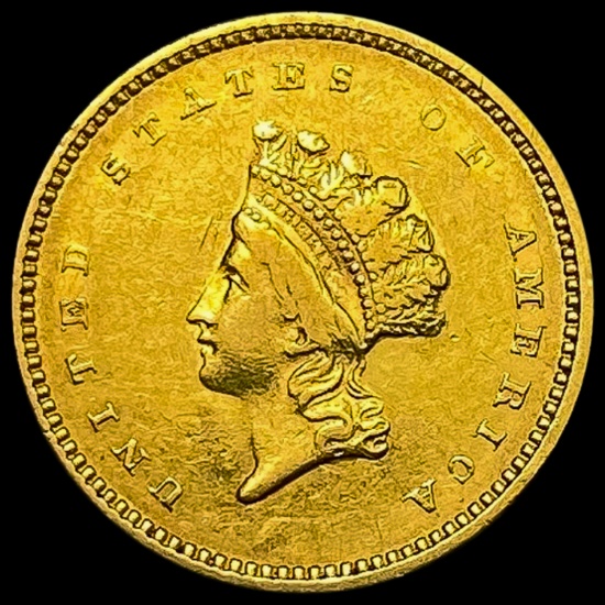 1854 Rare Gold Dollar CLOSELY UNCIRCULATED