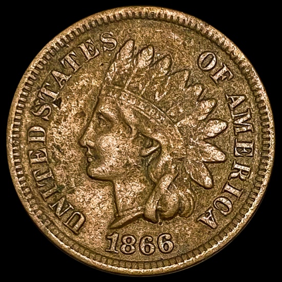 1866 Indian Head Cent LIGHTLY CIRCULATED