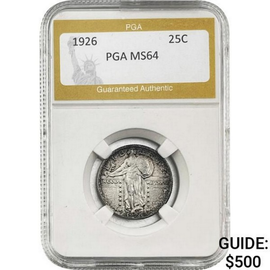 1926 Standing Liberty Quarter PGA MS64