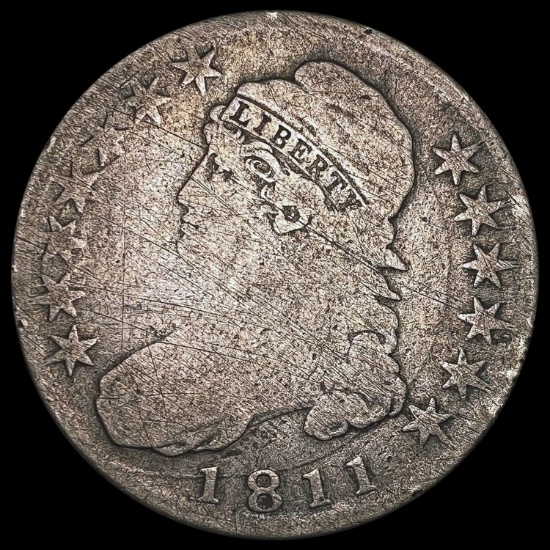 1811 Capped Bust Half Dollar NICELY CIRCULATED