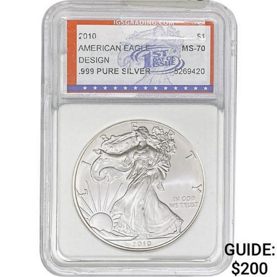 2010 Silver Eagle IGS MS70