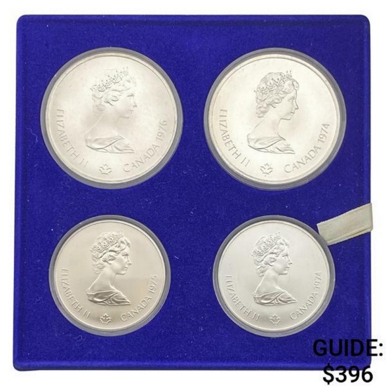 1976 Montreal Olympics $5/$10 Set 4.33oz ASW