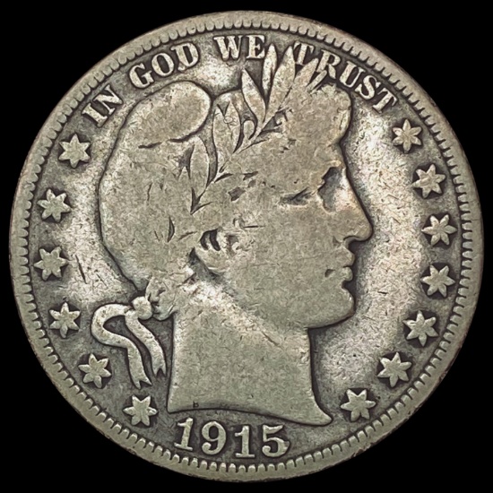 1915 Barber Half Dollar NICELY CIRCULATED