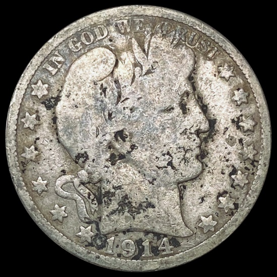 1914 Barber Half Dollar NICELY CIRCULATED