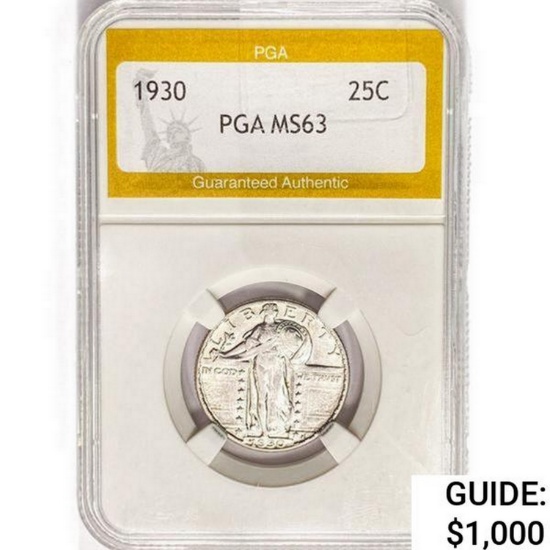1930 Standing Liberty Quarter PGA MS63