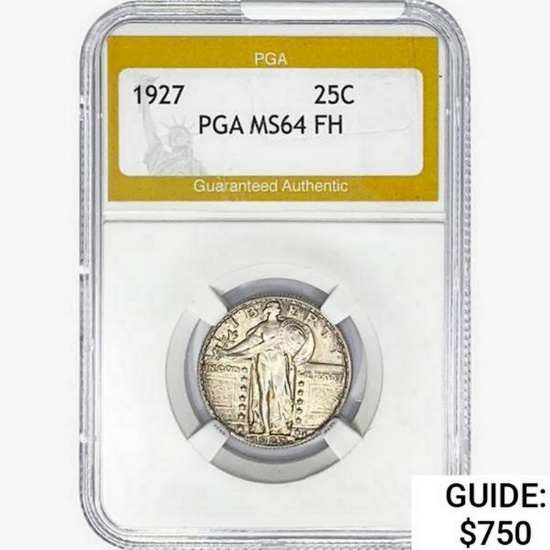 1927 Standing Liberty Quarter PGA MS64 FH