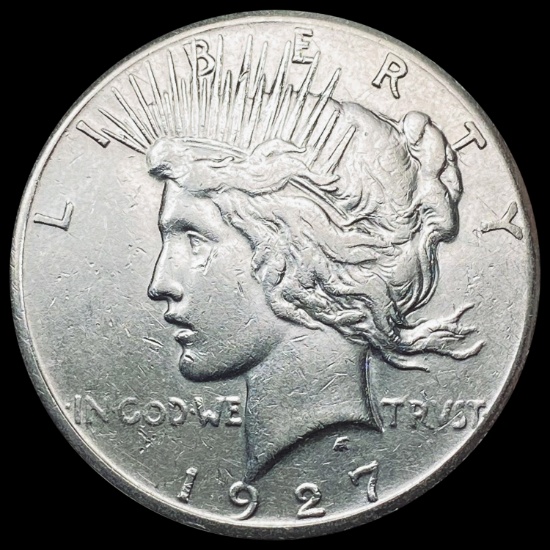 1927 Silver Peace Dollar NEARLY UNCIRCULATED