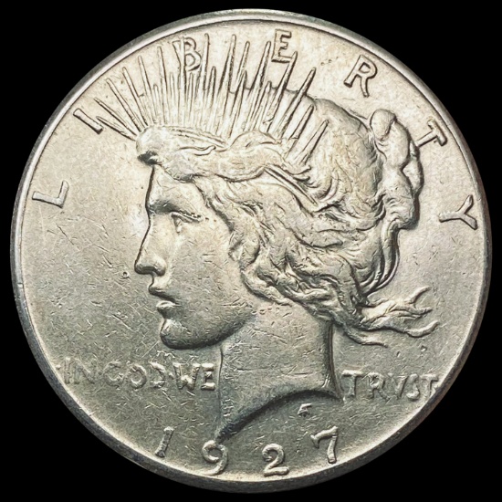 1927 Silver Peace Dollar NEARLY UNCIRCULATED