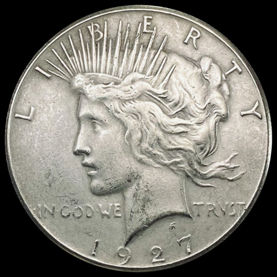 1927 Silver Peace Dollar NEARLY UNCIRCULATED
