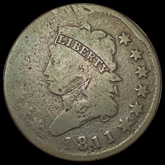 1811 Classic Head Large Cent NICELY CIRCULATED