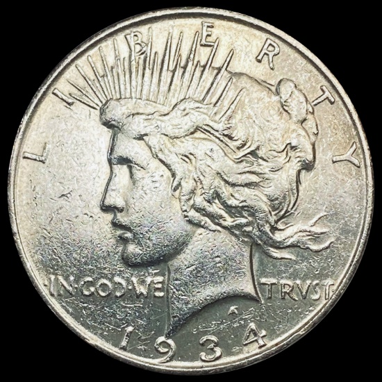 1934-D Silver Peace Dollar NEARLY UNCIRCULATED