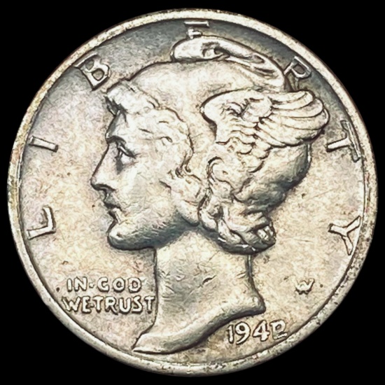 1942/1 Mercury Dime LIGHTLY CIRCULATED
