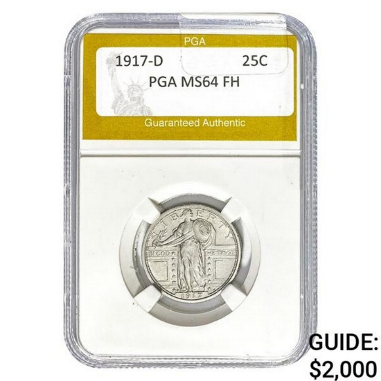 1917-D Standing Liberty Quarter PGA MS64