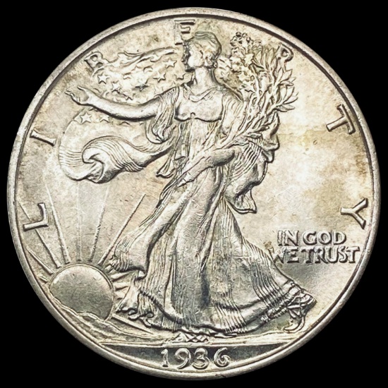 1936-S Walking Liberty Half Dollar GEM BU