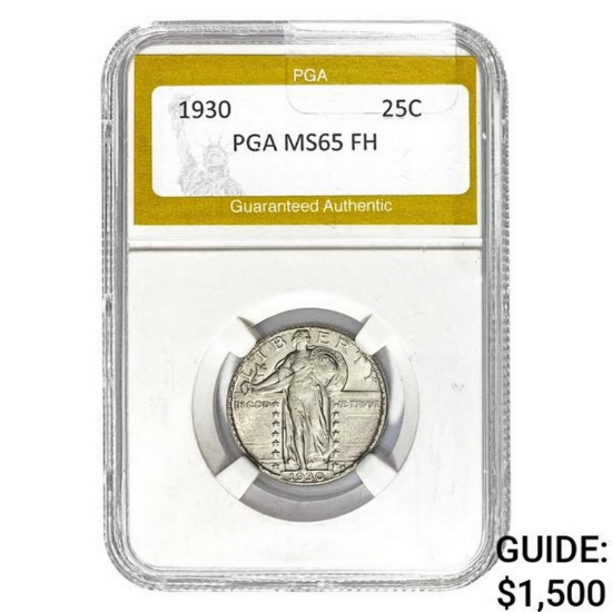 1930 Standing Liberty Quarter PGA MS65 F