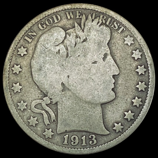 1913 Barber Half Dollar NICELY CIRCULATED