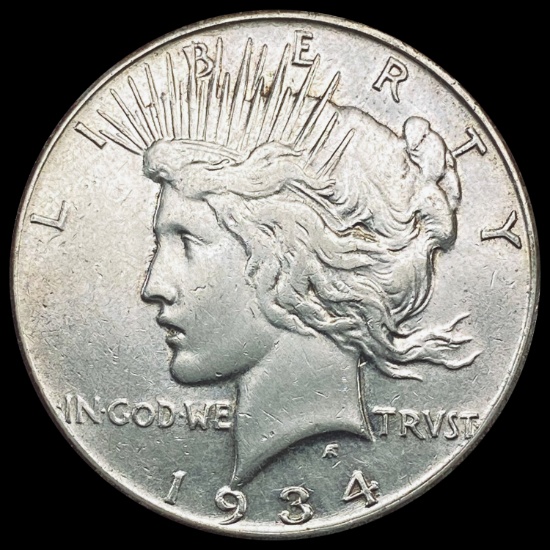 1934-S Silver Peace Dollar CLOSELY UNCIRCULATED