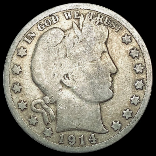 1914 Barber Half Dollar NICELY CIRCULATED