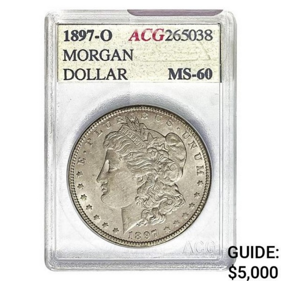 1897-O Morgan Dollar ACG MS-60