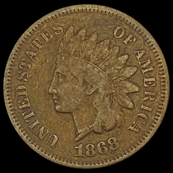 1868 Indian Head Cent LIGHTLY CIRCULATED