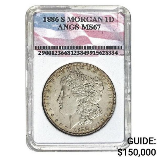 1886-S Morgan Dollar ANGS MS67