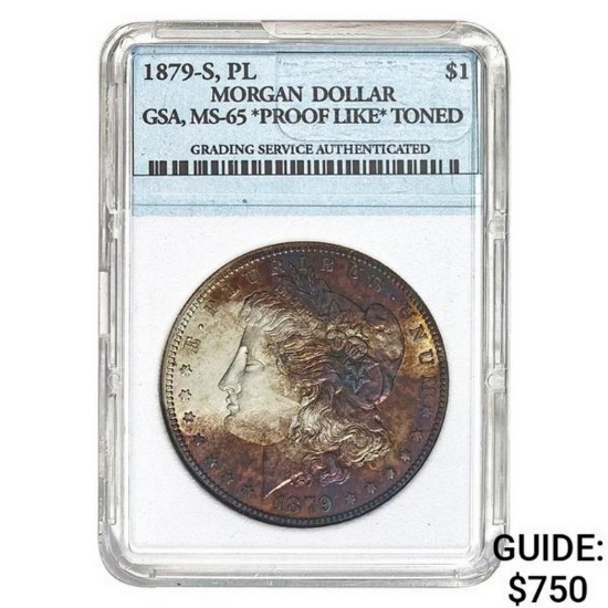 1879-S Morgan Dollar GSA MS-65 PL