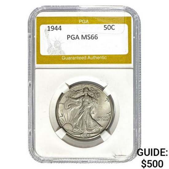 1944 50C Walking Liberty Half Dollar PGA