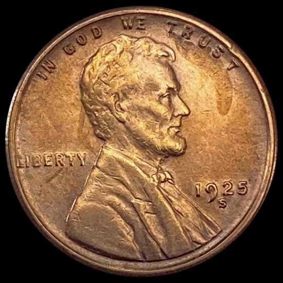 1925-S Wheat Cent CLOSELY UNCIRCULATED