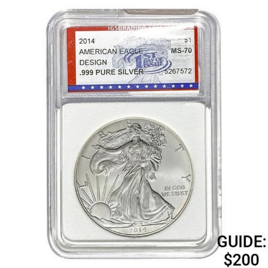 2014 American Silver Eagle IGS MS-70