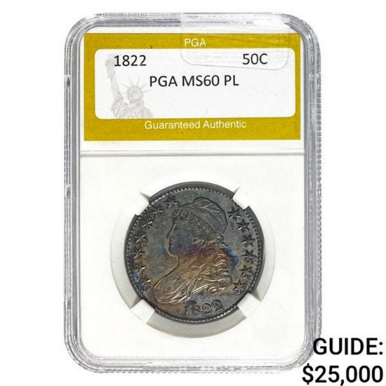 1822 50C PGA MS60 PL