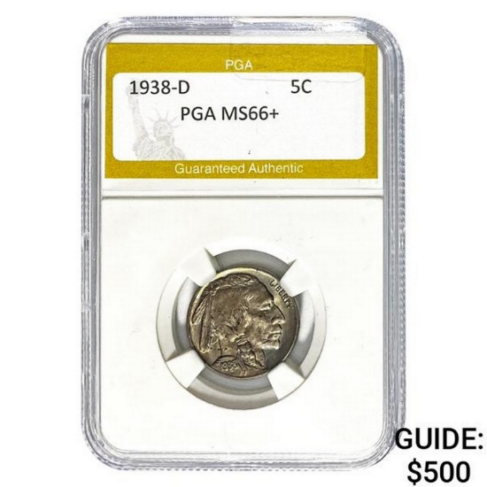 1938-D Buffalo Nickel PGA MS66+