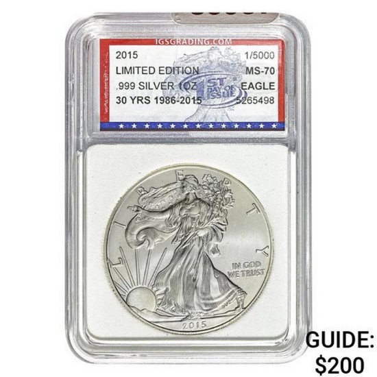 2015 Silver Eagle IGS MS-70