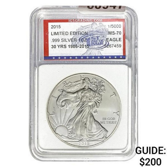 2015 Silver Eagle IGS MS-70