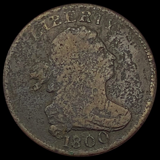 1800 Draped Bust Half Cent NICELY CIRCULATED