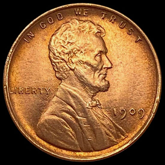 1909 VDB RED Wheat Cent UNCIRCULATED