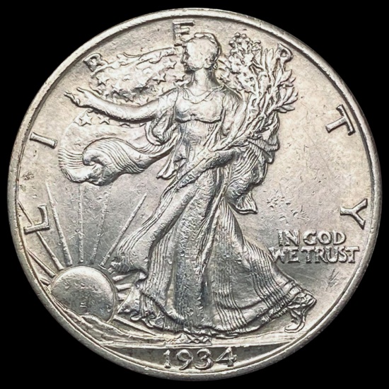 1934-S Walking Liberty Half Dollar CHOICE AU