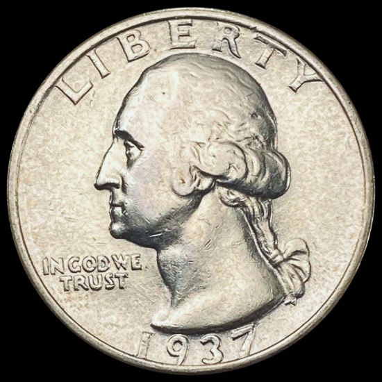 1937-S Washington Silver Quarter CLOSELY UNCIRCULATED