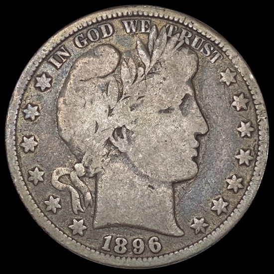 1896 Barber Half Dollar NICELY CIRCULATED