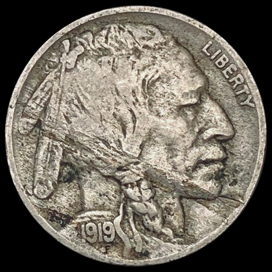 1919-D Buffalo Nickel LIGHTLY CIRCULATED